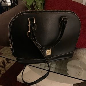 Dooney & Burke Black “Saffiano Zip Zip Satchel”